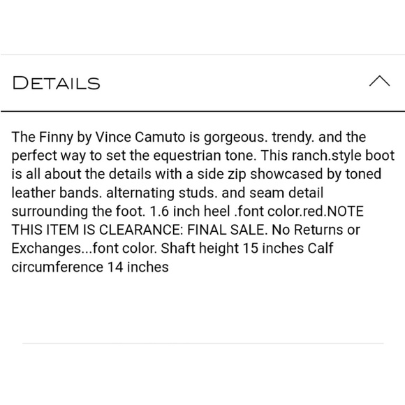 Vince Camuto Finny Leather Knee-High Boots Size 7 - Picture 8 of 8